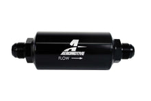 Load image into Gallery viewer, 10an Inline Fuel Filter 40 Micron 2in OD Black - Aeromotive Fuel System 12388