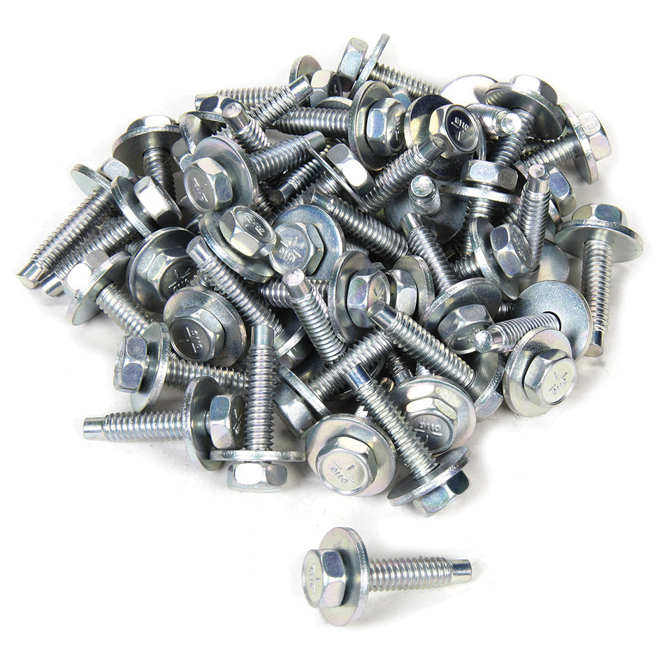 Allstar Performance Body Bolt 1-1/8in 50pk Silver