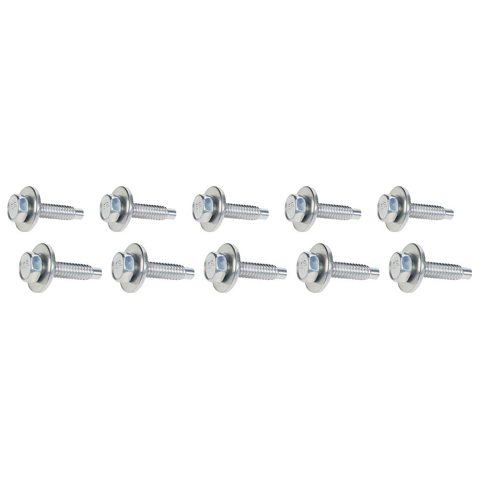 Allstar Performance Body Bolt 1-1/8in 10pk Silver