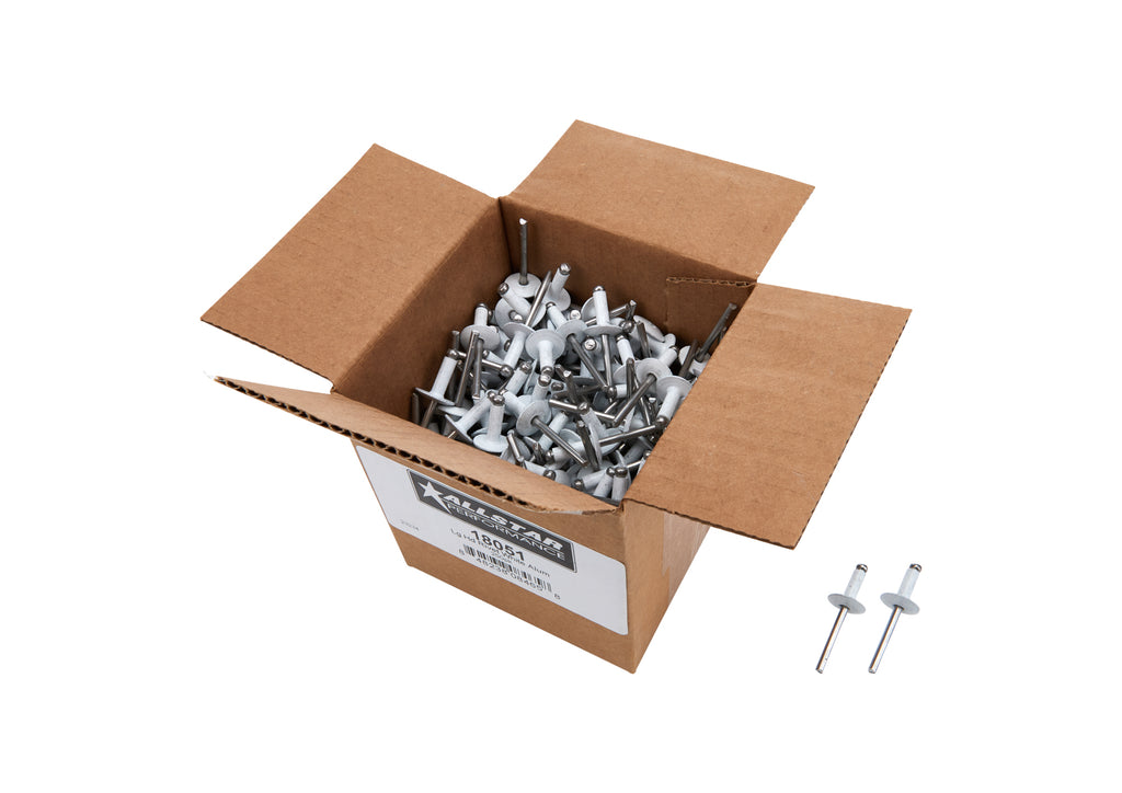 Allstar Performance Lg Hd Rivet White Alum 250pk