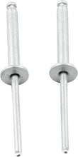 Load image into Gallery viewer, Allstar Performance 1/8in Alum Rivet Silver 100Pk Flange Type
