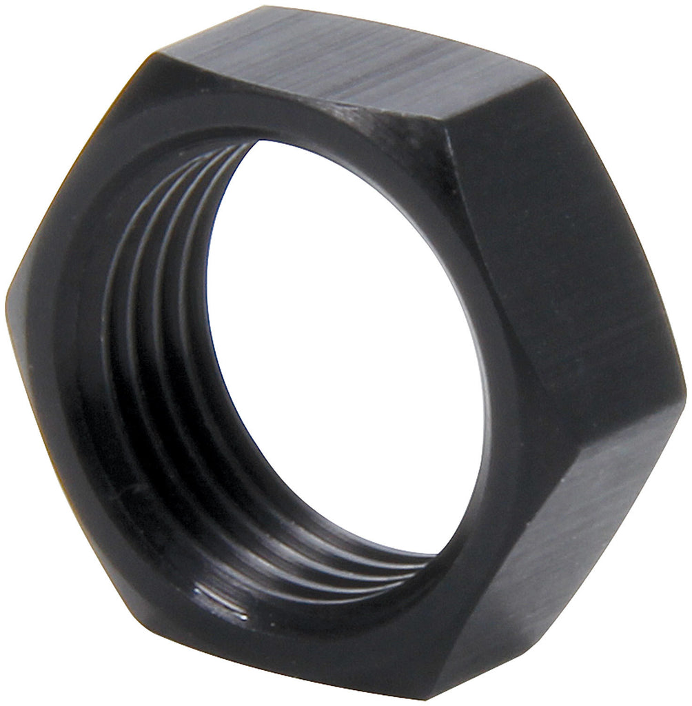 Allstar Performance 5/8-18 RH Alum Jam Nuts Thin OD Black 4pk