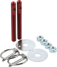 Load image into Gallery viewer, Allstar Performance Alum Hood Pin Kit 3/8in Red