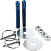 Load image into Gallery viewer, Allstar Performance Alum Hood Pin Kit 1/2in with 1/4in Clips Blue