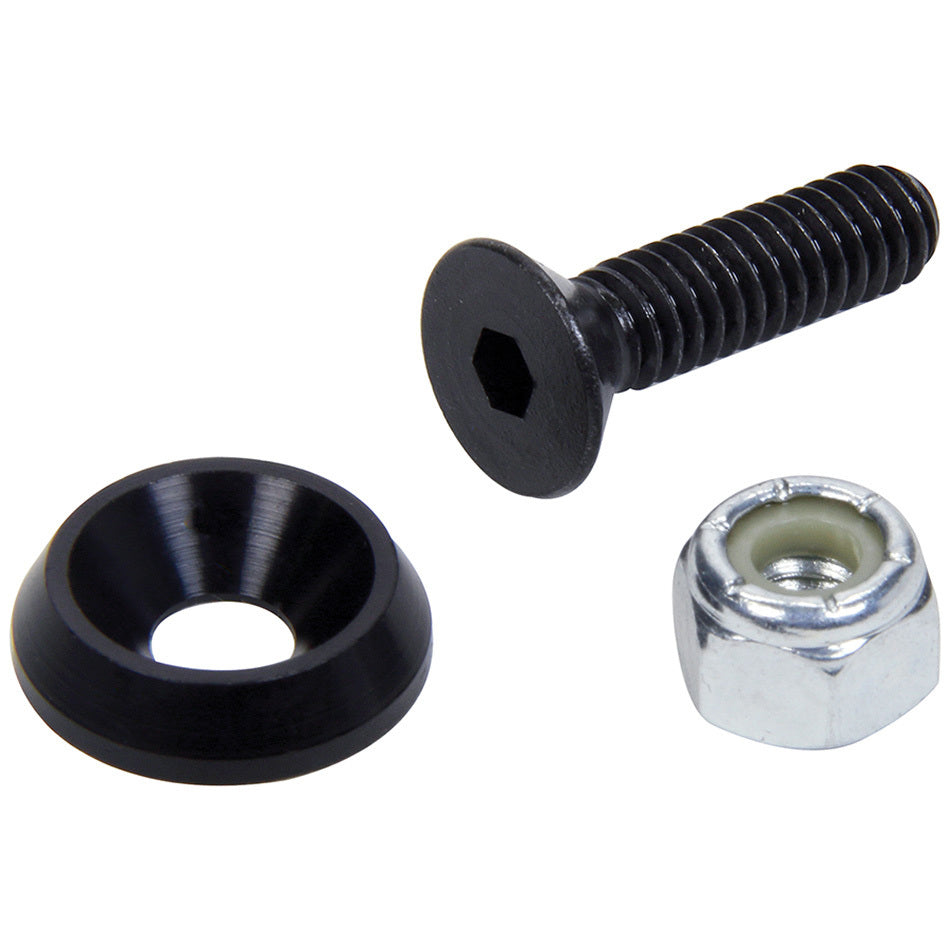 Allstar Performance Countersunk Bolts 1/4in w/ 3/4in Washer Blk 50pk