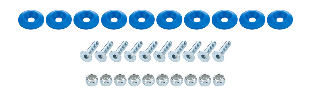Allstar Performance Countersunk Bolt Kit Blue 10pk