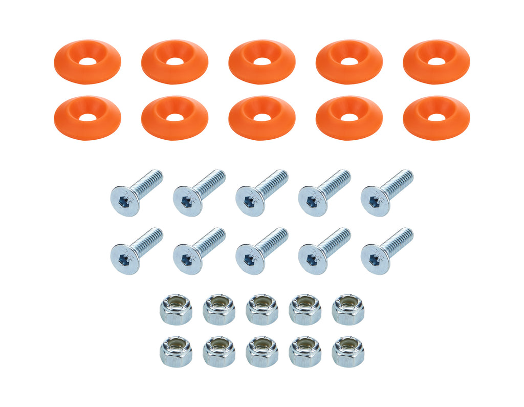 Allstar Performance Countersunk Bolt Kit Orange 10pk