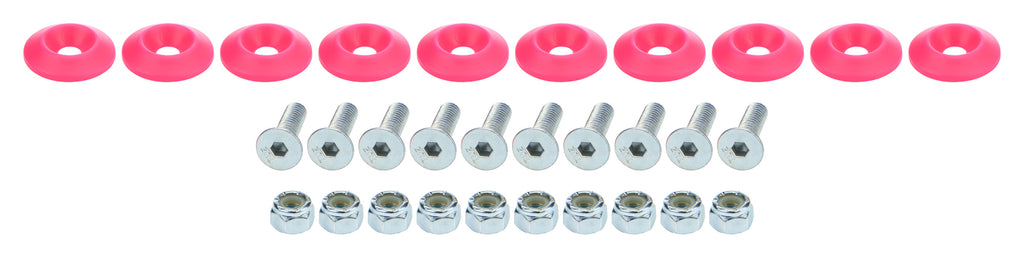 Allstar Performance Countersunk Bolt Kit Pink 10pk