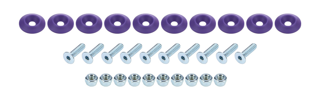 Countersunk Bolt Kit Purple 10pk - Allstar Performance ALL18687