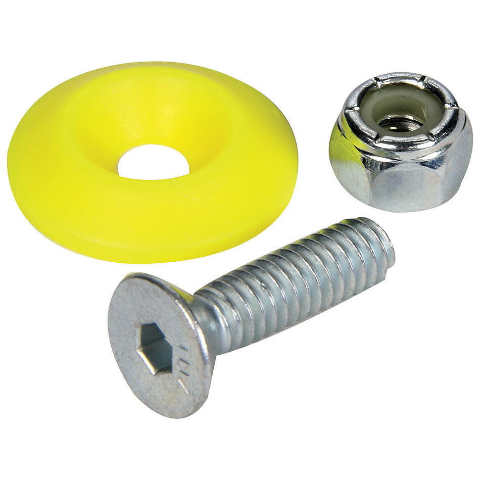 Allstar Performance Countersunk Bolt Kit Fluorescent Yellow 10pk