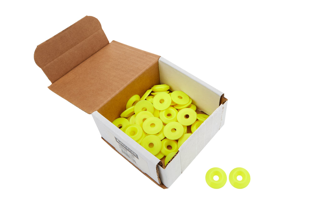 Countersunk Washer Fluorescent Yellow 50pk - Allstar Performance ALL18698-50