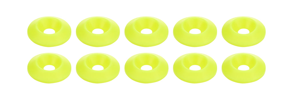 Countersunk Washer Fluorescent Yellow 10pk - Allstar Performance ALL18698