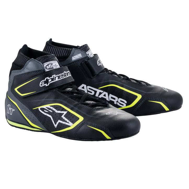 Shoe Tech-1T V3 Black / Flu Yellow Size 8 - alpine star 2710122-1055-8