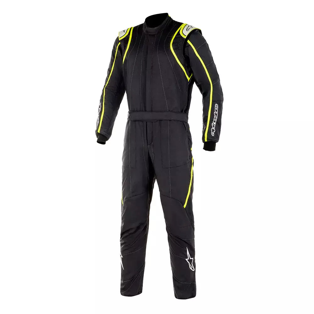Suit GP Race V2 Black / Yellow Medium / Large - alpine star 3355121-155-54