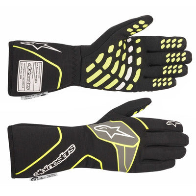 Glove Tech-1 Race V3 Black / Yellow Small - alpine star 3551023-155-S