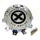 ATX SCREW ON FRONT CAP CHROME - ATX Wheels AO1900421C
