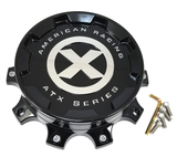 ATX SCREW ON FRONT CAP GLOSS BLACK - ATX Wheels AO1900471GB