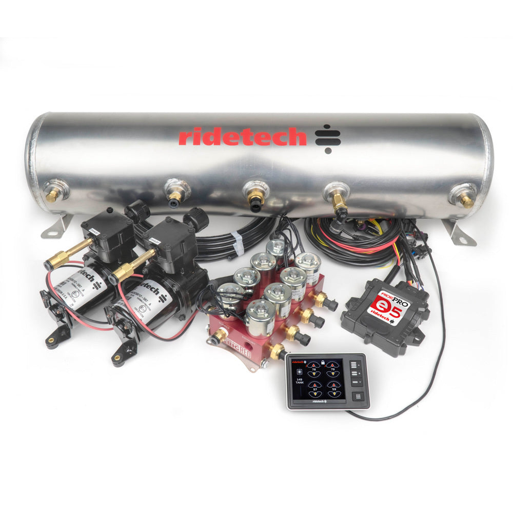 RidePro E5 5 Gallon Dual Compressor 3/8in Valves - Ridetech 30534700