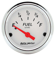 Load image into Gallery viewer, 2-1/16in A/W Fuel Level Gauge - GM 0-90 Ohms - AutoMeter 1315