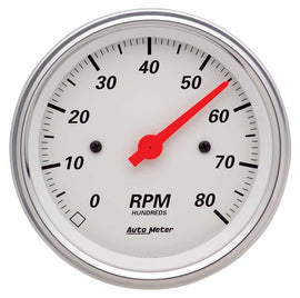 3-3/8in A/W Street Rod Tach - AutoMeter 1390