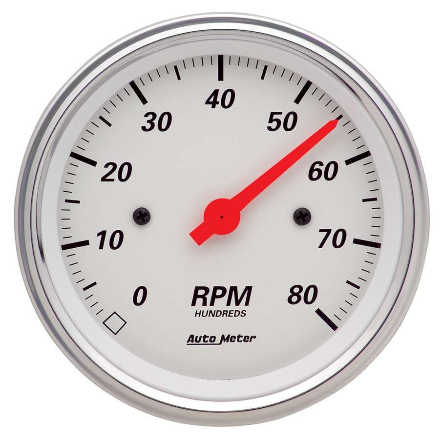 3-3/8in A/W Street Rod Tach - AutoMeter 1390