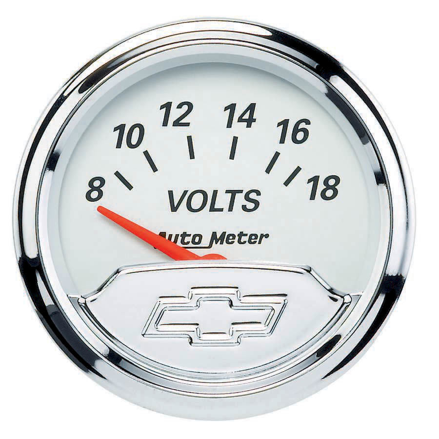 2-1/16 Voltmeter Gauge Chevy Bowtie Series - AutoMeter 1391-00408