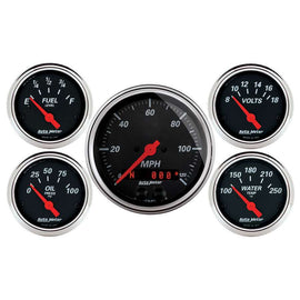 Designer Black Gauge Kit w/GPS Speedo - AutoMeter 1450