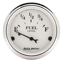 Load image into Gallery viewer, AutoMeter GAUGE; FUEL LEVEL; 2 1/16in.; 73OE TO 10OF; ELEC; OLD TYME WHITE