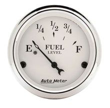 Load image into Gallery viewer, AutoMeter GAUGE; FUEL LEVEL; 2 1/16in.; 240OE TO 33OF; ELEC; OLD TYME WHITE