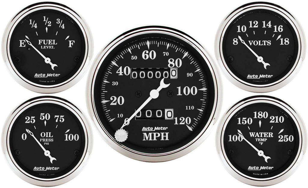 O/T/B 5-Piece Gauge Kit - AutoMeter 1708