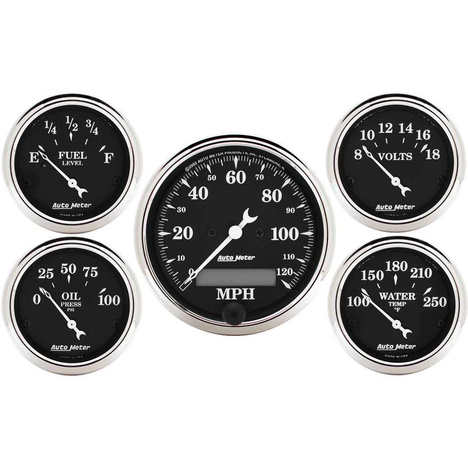 O/T/B 5-Piece Gauge Kit - AutoMeter 1709