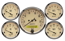 Load image into Gallery viewer, A/B 5pc. Gauge Kit w/ Elec. Speedo - Metric - AutoMeter 1809-M