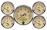A/B 5pc. Gauge Kit w/ Elec. Speedo - Metric - AutoMeter 1809-M