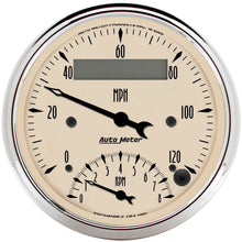 Load image into Gallery viewer, 3-3/8in A/B Tach/Speedo Combo - AutoMeter 1881