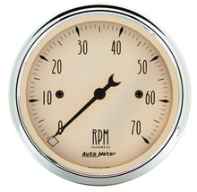 Load image into Gallery viewer, AutoMeter GAUGE; TACHOMETER; 3 1/8in.; 7K RPM; IN-DASH; ANTIQUE BEIGE