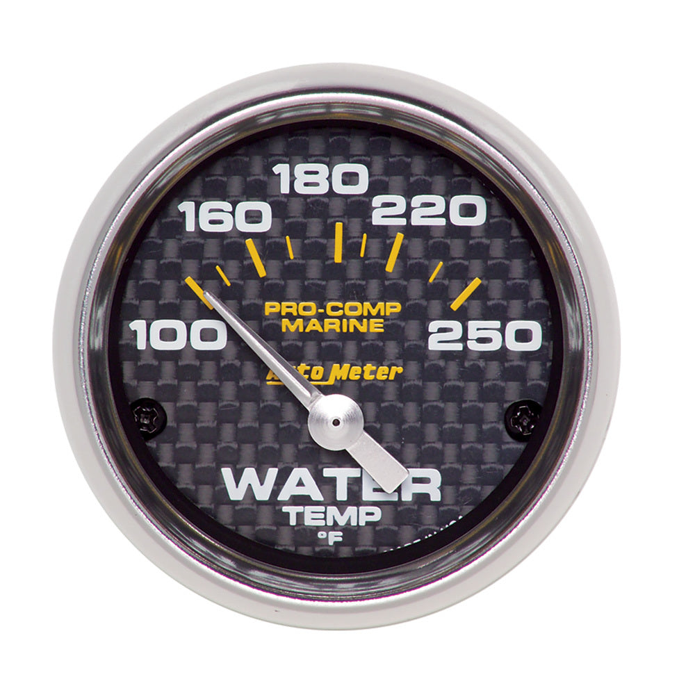 2-1/16 Water Temp Gauge 100-250F C/F Marine - AutoMeter 200762-40