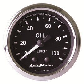 2-1/16in Cobra Series Oil Pressure Gauge - AutoMeter 201006