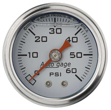 Load image into Gallery viewer, 1-1/2in Pressure Gauge 0-60psi- White - AutoMeter 2176