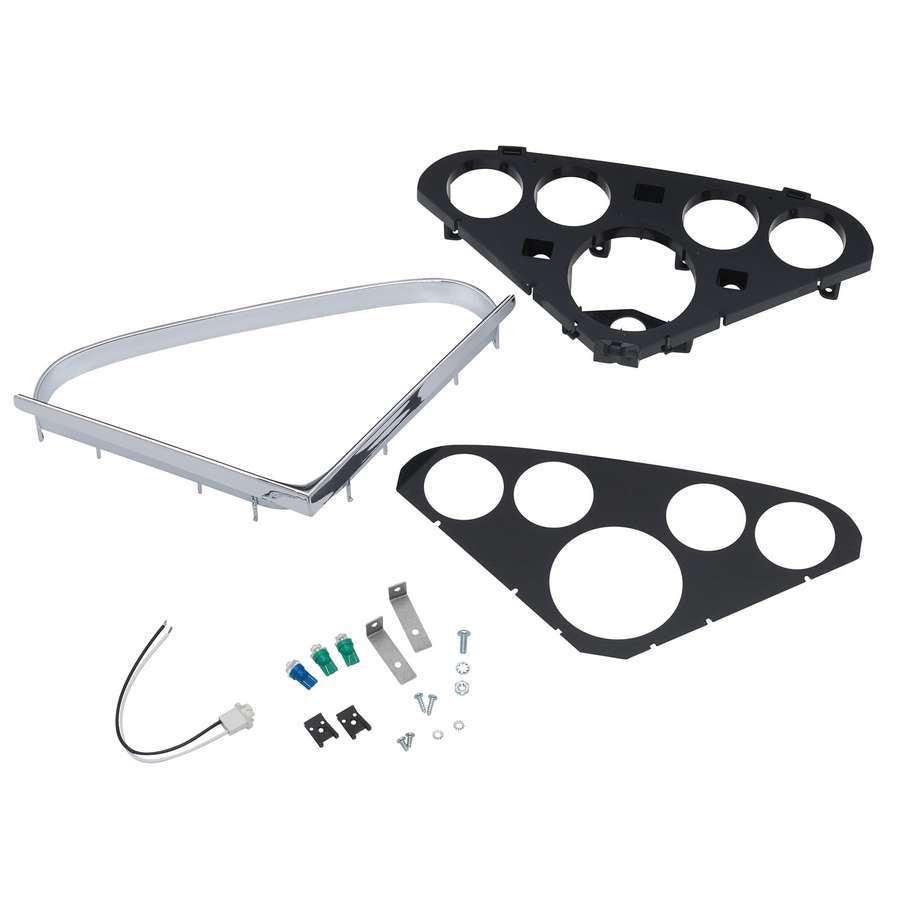 AutoMeter GAUGE MOUNT; DIRECT FIT DASH PANEL; (3 3/8in.; 2 1/16in. X4); CHEVY TRUCK 55-59