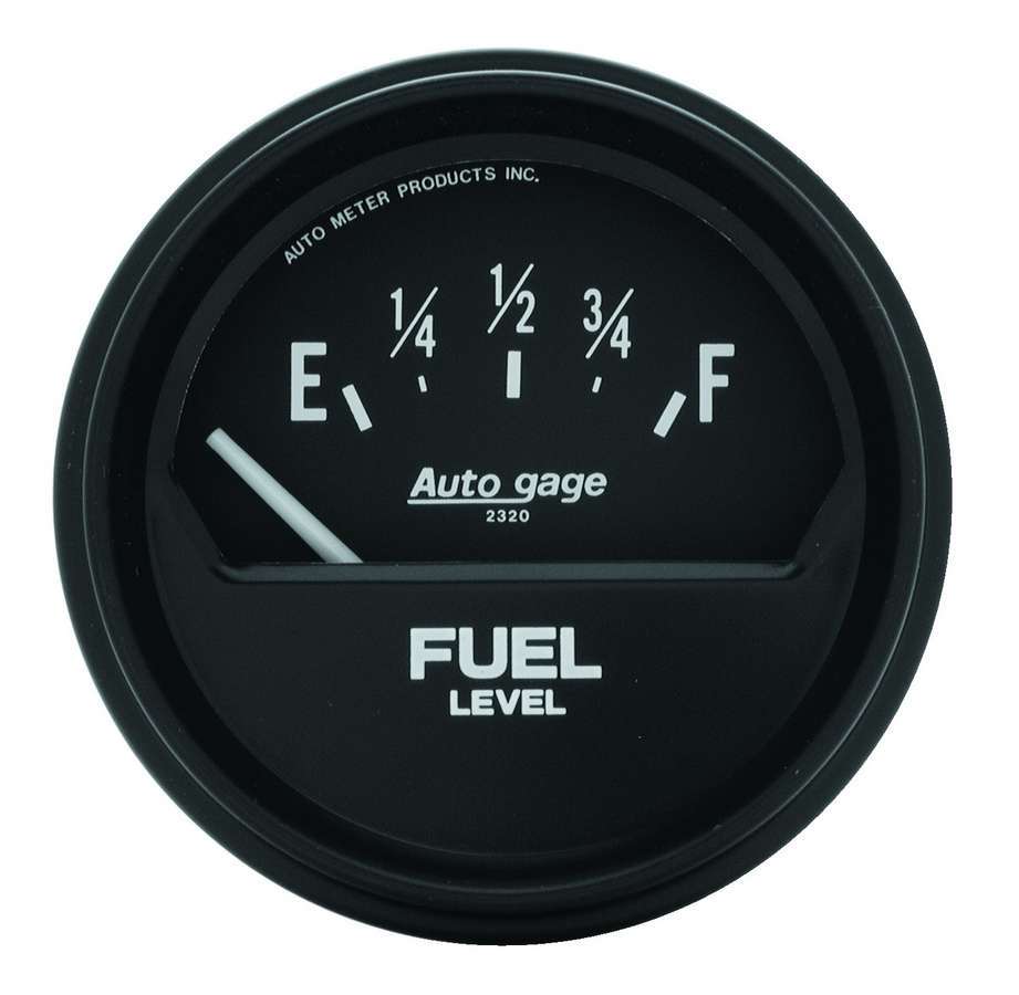 AutoMeter GAUGE; FUEL LEVEL; 2 5/8in.; 73OE TO 10OF; ELEC; BLACK; AUTOGAGE