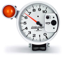 Load image into Gallery viewer, AutoMeter GAUGE; TACHOMETER; 5in.; 10K RPM; PEDESTAL W/EXT. SHIFT-LITE; SILVER; AUTO GAGE