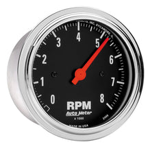 Load image into Gallery viewer, AutoMeter GAUGE; TACHOMETER; 3 3/8in.; 8K RPM; IN-DASH; TRADITIONAL CHROME