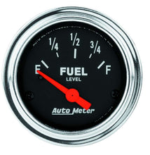 Load image into Gallery viewer, AutoMeter GAUGE; FUEL LEVEL; 2 1/16in.; 0OE TO 90OF; ELEC; TRADITIONAL CHROME