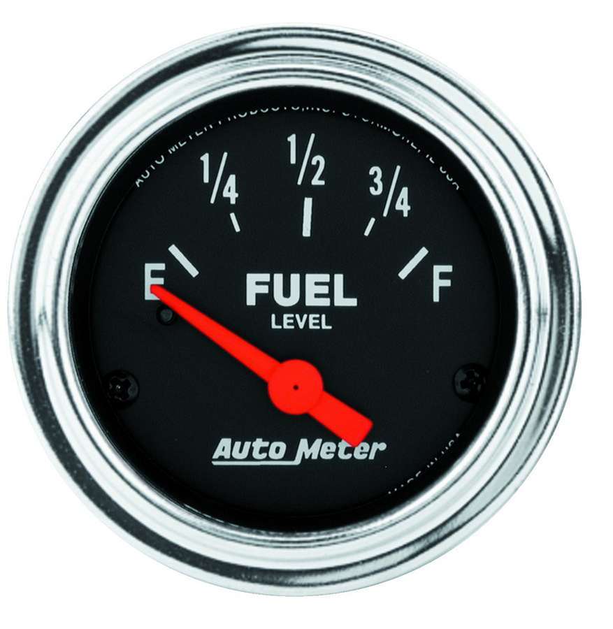 AutoMeter GAUGE; FUEL LEVEL; 2 1/16in.; 0OE TO 90OF; ELEC; TRADITIONAL CHROME