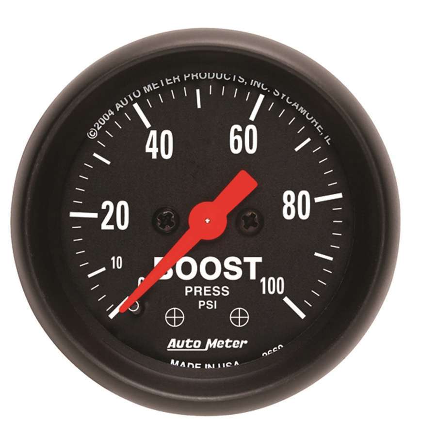 2-1/16in Z/S Boost Gauge - 0-100psi - AutoMeter 2618