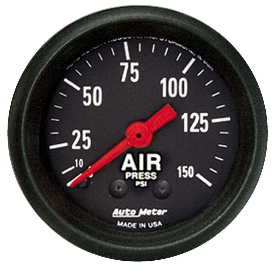 AutoMeter GAUGE; AIR PRESS; 2 1/16in.; 150PSI; MECHANICAL; Z-SERIES