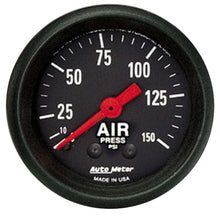 Load image into Gallery viewer, AutoMeter GAUGE; AIR PRESS; 2 1/16in.; 150PSI; MECHANICAL; Z-SERIES