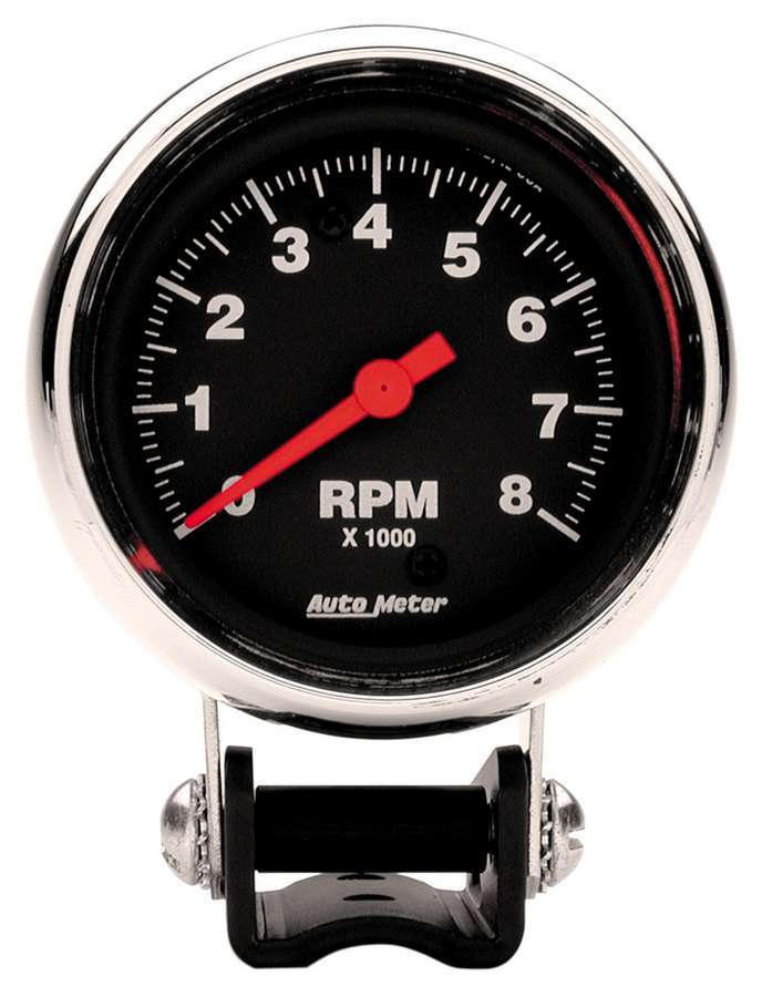 2-5/8in Chrome Tach 8000 RPM - AutoMeter 2893