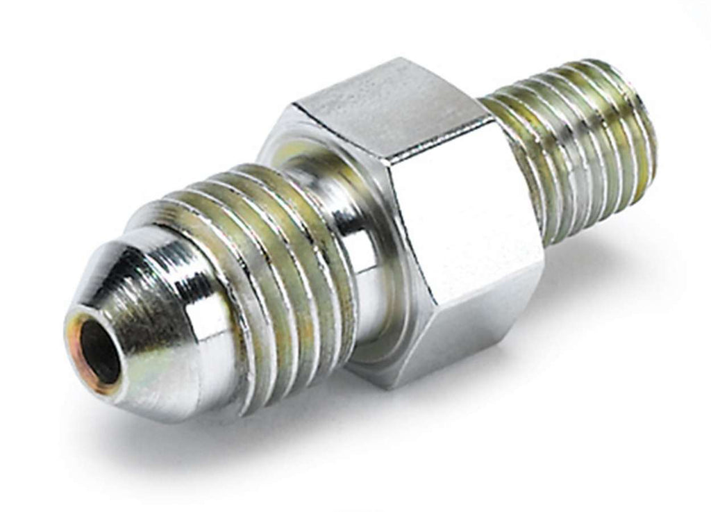 AutoMeter FITTING; ADAPTER;-4AN MALE TO 1/16in. NPT MALE; FOR FORD FUEL RAIL