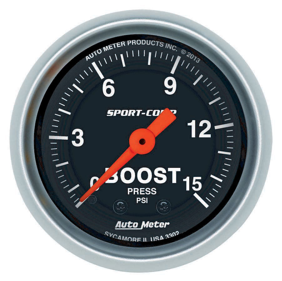 2-1/16 S/C  Boost  Gauge 0-15 PSI - AutoMeter 3302